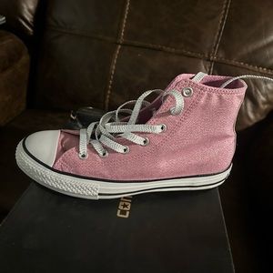 Converse Hightop Pink Sparkle